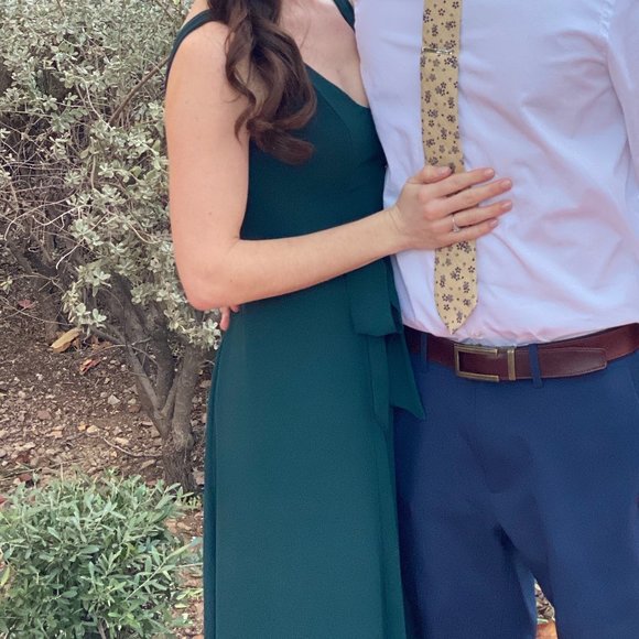 Show Me Your Mumu Emerald Green Chiffon Dress - Picture 10 of 10